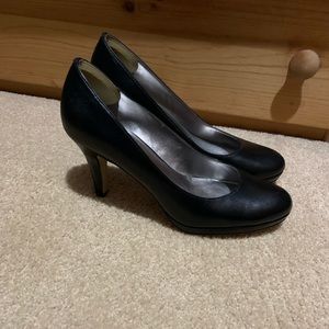 2” heel black pumps